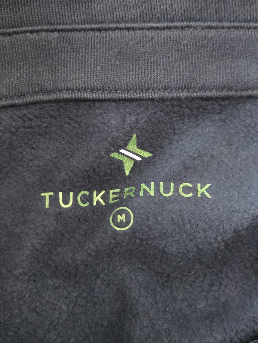 Tuckernuck Navy Polo Sweater with White Stripe Trim - Picture 2 of 6